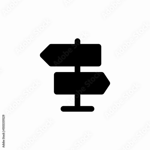 way road direction signs icon sign vector