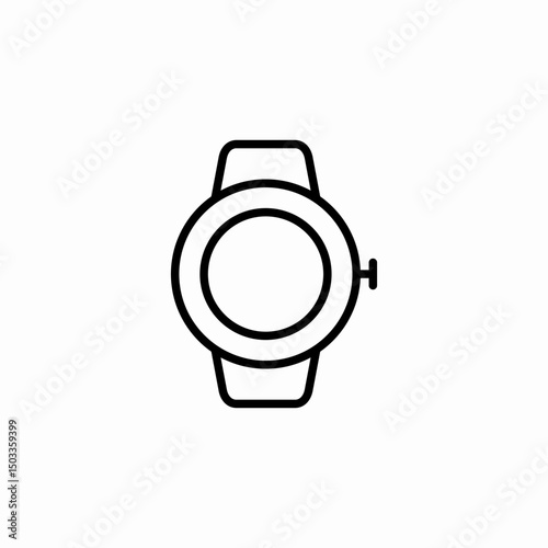 wrist watch icon sign vector