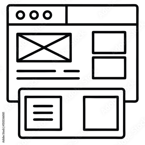Black and white vector mail icon set featuring envelope, contact, and message symbols for web buttons and communication design