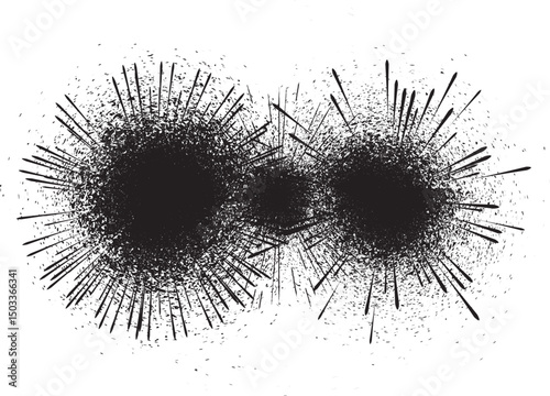 ink splashes for speckle effect .Set of Black Spray Blot of Ink. Place blobs, stains and splats in this pack over any object to create grunge effect .Spray paint drips .abstract vector.