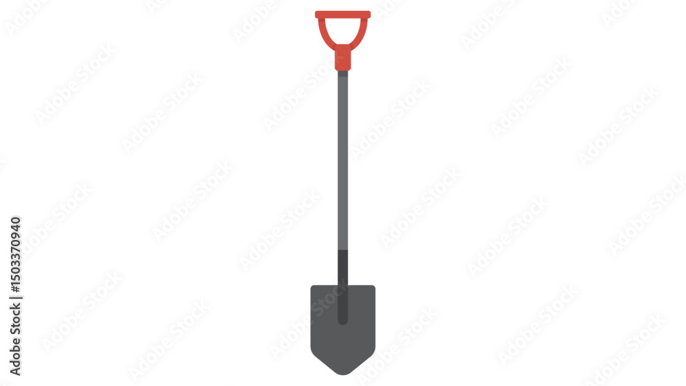 Naklejka premium shovel isolated on white