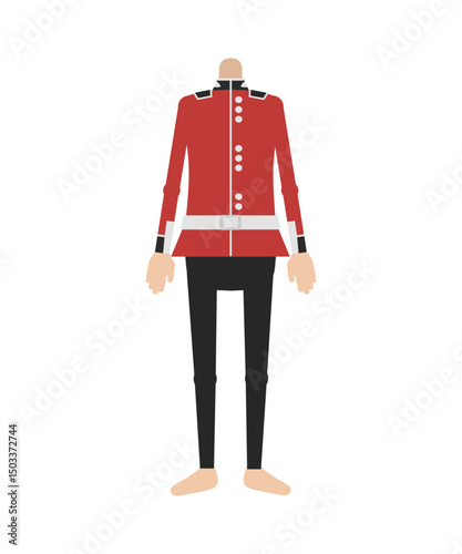 female mannequin in a red coat