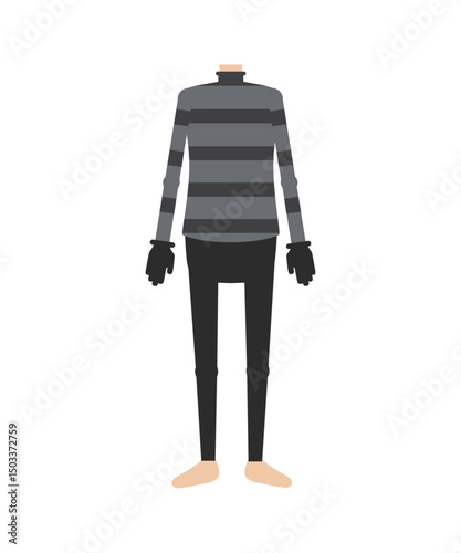 mannequin with a measuring tape isolated