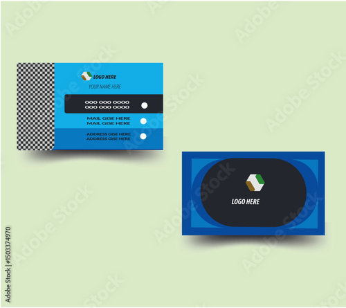 Business card design template, Clean professional business card template, visiting card, business card template.