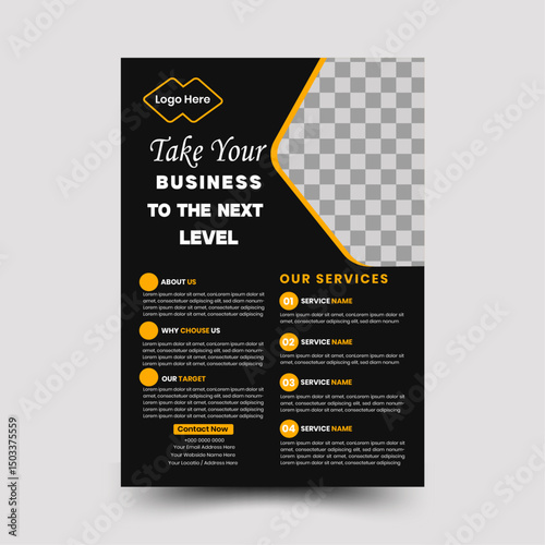 A sleek and impactful business flyer designed to capture attention and communicate value at a glance. Perfect for promotions, corporate branding, or service highlights.