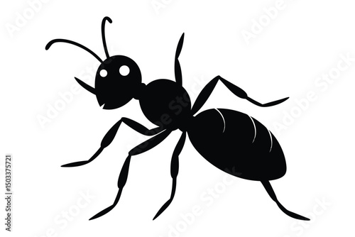 ant isolated on white background