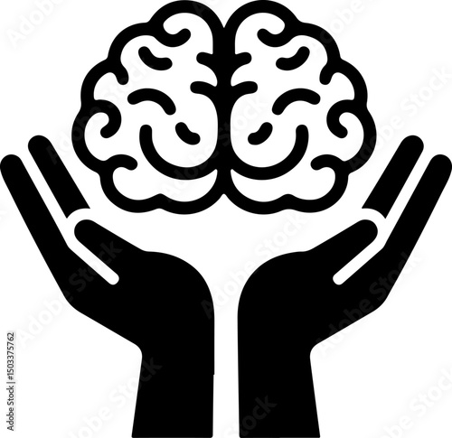 Dripping Brain Illustration vector  design