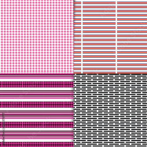 Floral abstruct geometric nature pattern design