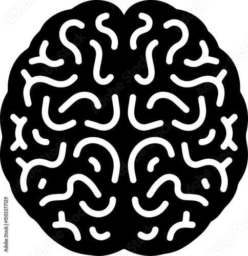 Dripping Brain Illustration vector  design 