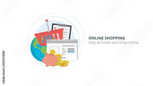 vector illustration of a human body with a stethoscope