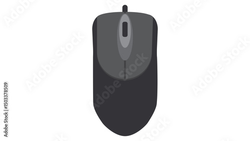black computer mouse