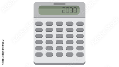 calculator isolated on white background