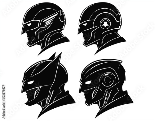 Superman Style Mask Clipart - Vector