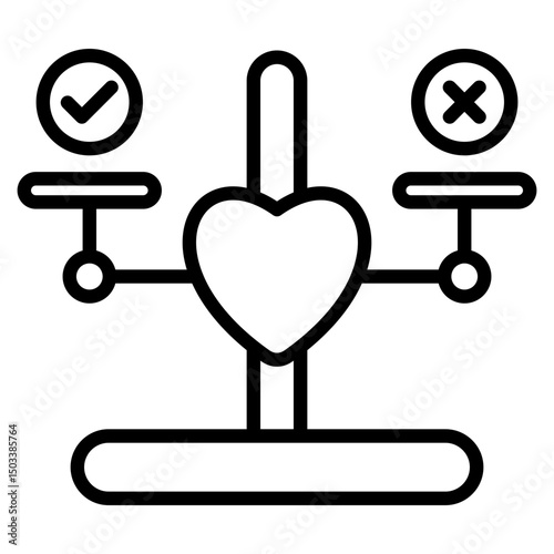 Moral Development Outline Icon