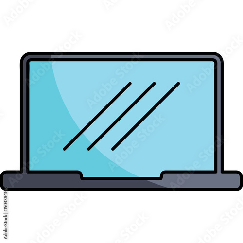 Modern Flat Style Laptop for Digital Projects