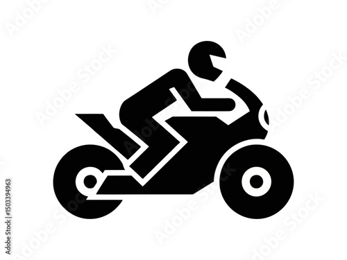 man driving motorcycle