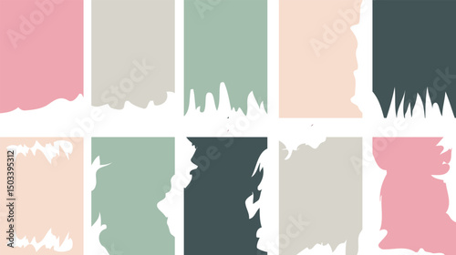 Torn and Ripped Paper Vector Banner with Grunge Textured Edges, Blank Sheet and Page Frame, Decorative Tear and Border Design, Empty Note Background, Business Card and Cardstock Illustration with Ampl