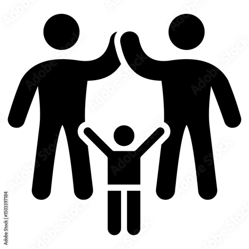 Parenting Glyph Icon