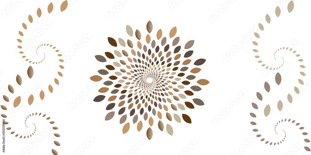 Traditional Mandala  ottoman clean and Flower of life pattern logo design inspiration with white background. creating a modern technology background. minimalist texture. Vector. Illustration.