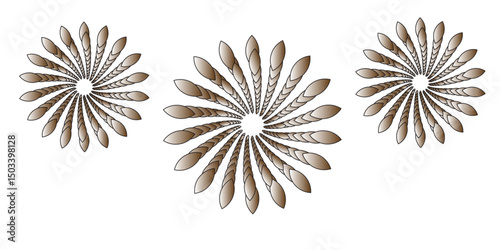 Traditional Mandala  ottoman clean and Flower of life pattern logo design inspiration with white background. creating a modern technology background. minimalist texture. Vector. Illustration.