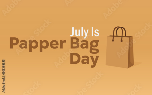 vector graphic of Paper Bag Day, ideal for Paper Bag Day celebration.