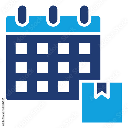 Calendar Flat Blue Icon