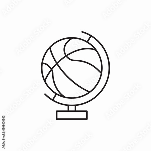 basketball player ball icon sign vector