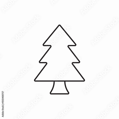 fir tree icon sign vector