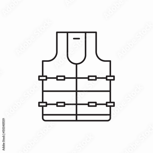 life vest icon sign vector