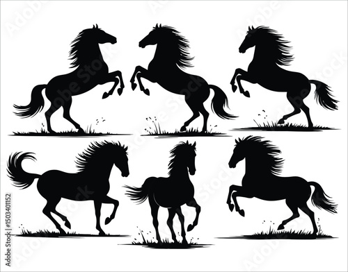 Editable Horse Vector Pack