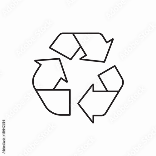 recycle trash icon sign vector