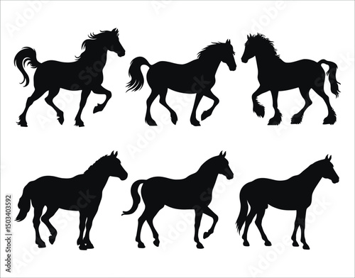 Horse Walking SVG Set