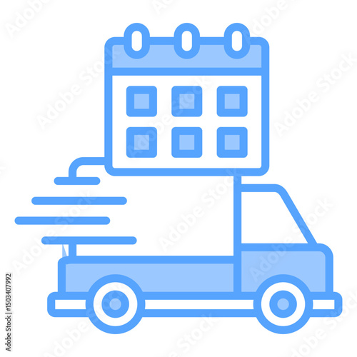 Delivery Scheduled Blue Icon