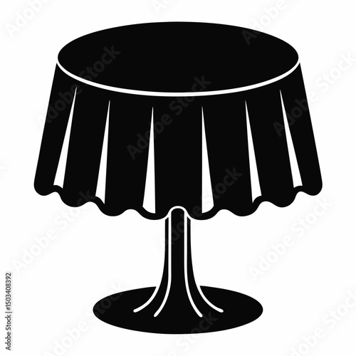 black table lamp