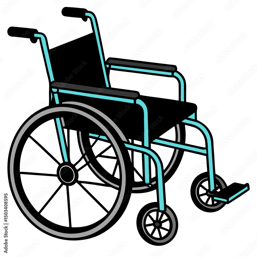 Fototapeta premium wheelchair vector illustration