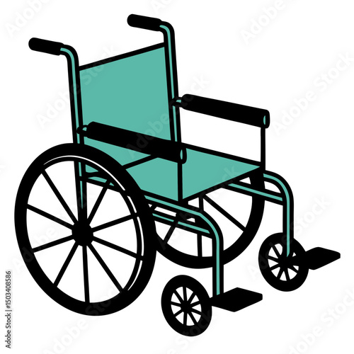 wheelchair isolated on white background