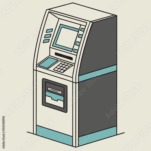vector illustration of a refrigerator