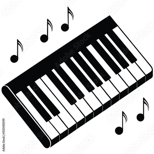 Piano Keys Minimalist Design