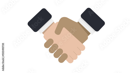 handshake isolated on white