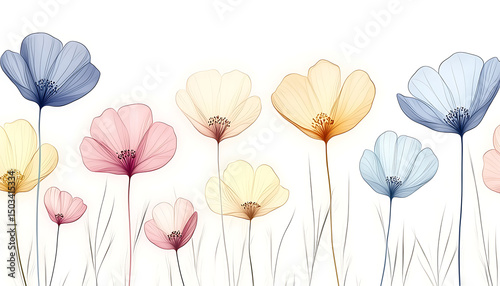 Colorful Floral Border Design