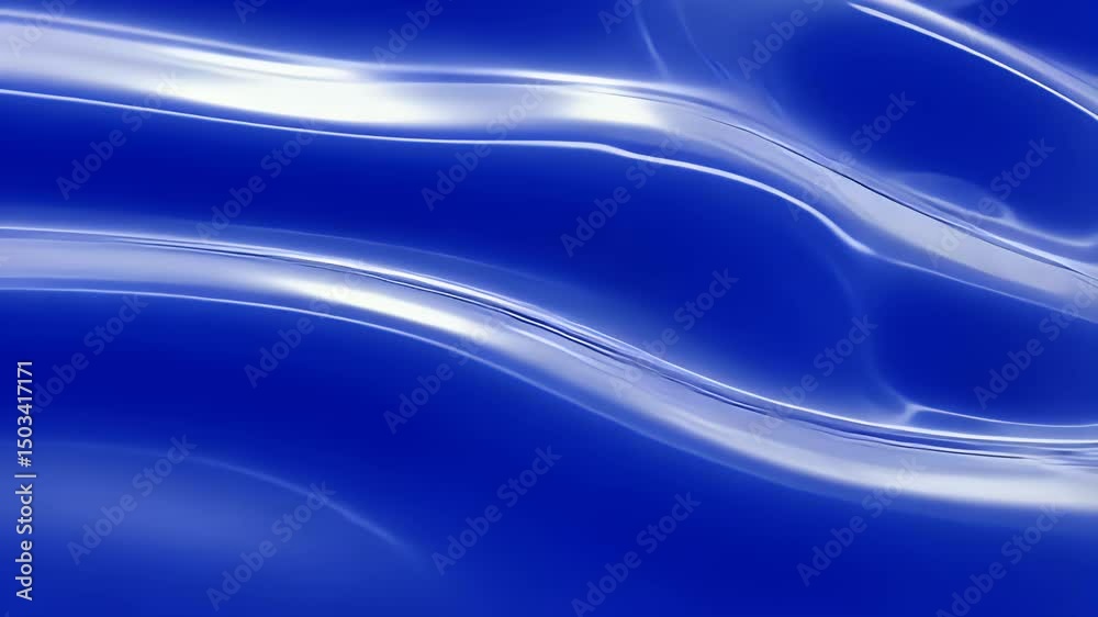 Slow motion glossy liquid ripple