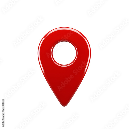 Free Download Glossy red location pointer stands out - GFXLoad