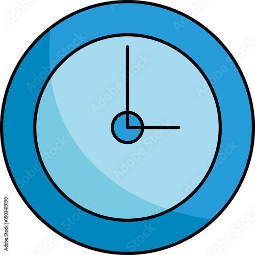 Classic and Timeless Wall Clock Vector Illustration