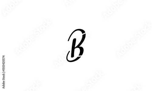 KB initial letters, monogram logo