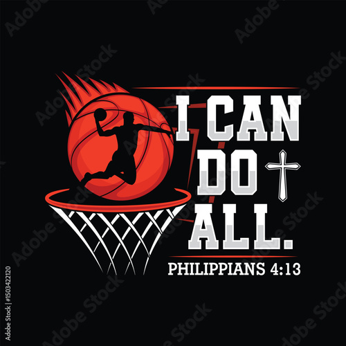 I Can do all Basketball t-shirt design