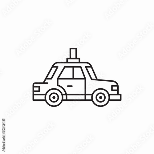 car vehicle taxi automobile icon sign vector