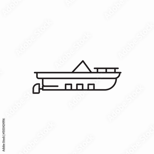 transport boat ship marine cargo ship icon sign vector
