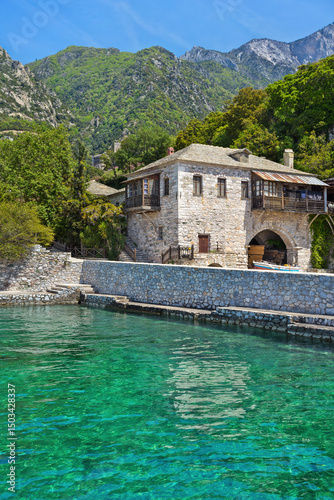 Stone-built harbor (