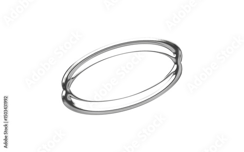 abstract chrome shape y2k element transparent background png
