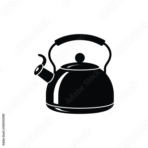 Silhouette of a Tea kettle